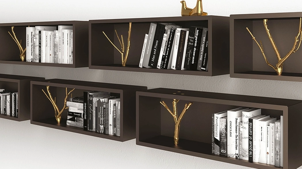 Libreria sospesa Tri di Minotti Italia