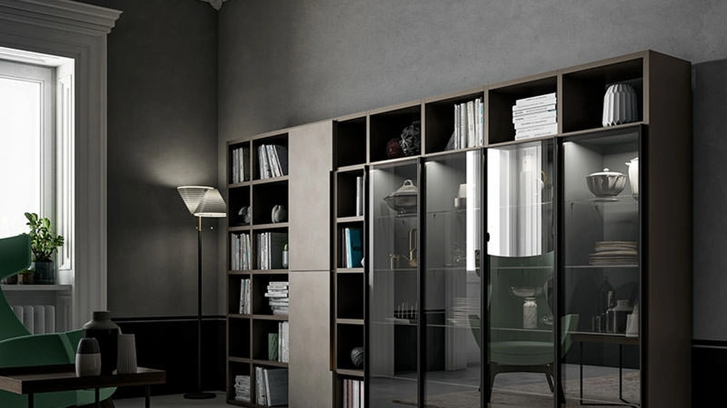 Libreria Speed Up con vetrinette di Dall'Agnese
