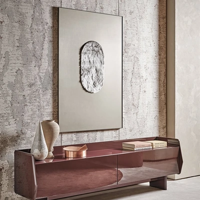Madia Gastone in legno laccato lucido di Gallotti&Radice