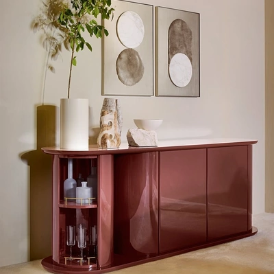 Madia Hide Seek Door in legno laccato lucido di Gallotti&Radice