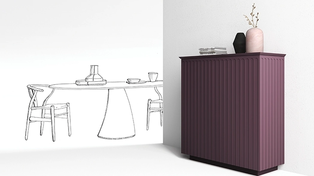 Madia Athena Verticale di Minotti Italia