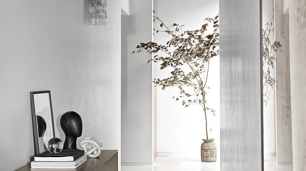 Mobile ingresso Dolm Console in legno rivestita in cristallo di Gallotti&Radice