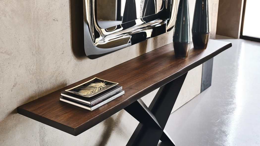 Consolle Terminal in legno e acciaio di Cattelan Italia