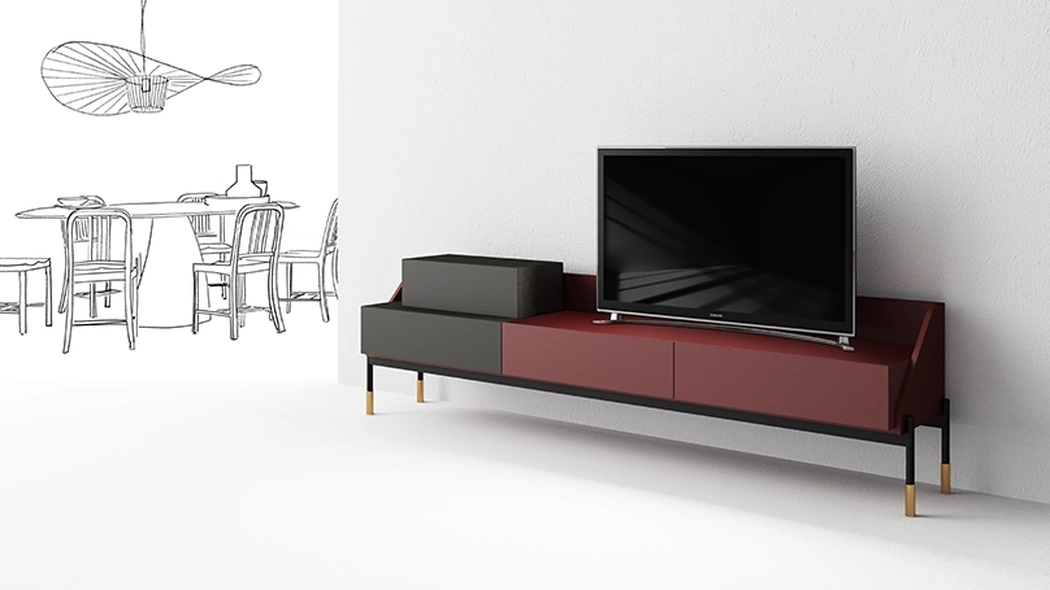 Mobile Porta Tv Banko TV di Minotti Italia