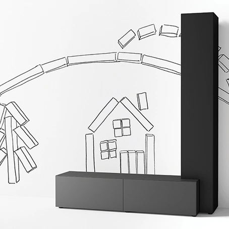 Mobile Porta Tv Regolo di Minotti Italia