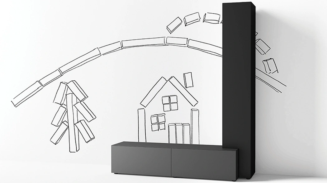 Mobile Porta Tv Regolo di Minotti Italia
