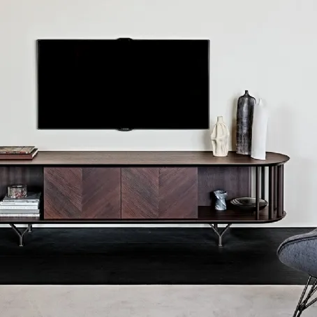 Mobile Porta Tv Chelsea in legno laccato di Cattelan Italia