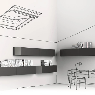 Mobile sospeso Canto di Minotti Italia