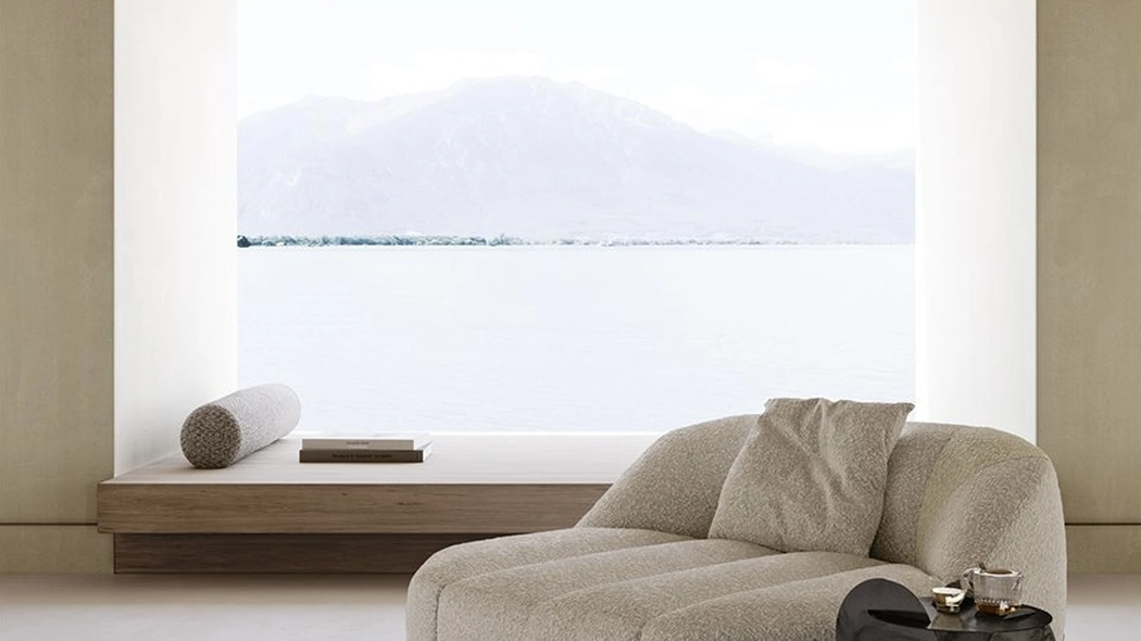 Poltrona in tessuto imbottito Cloud Chaise Longue di Gallotti&Radice