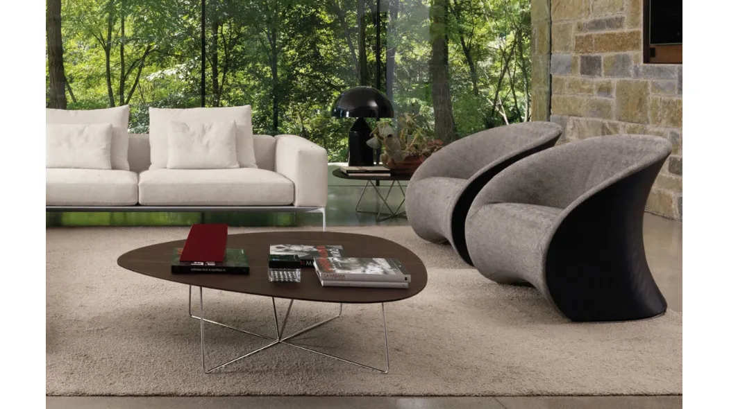 Poltroncina di design in tessuto Le Midì di Desirèe