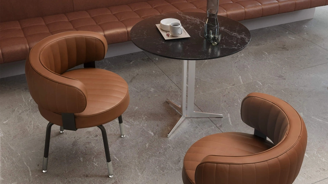 Poltroncina in pelle Miss di Valentini