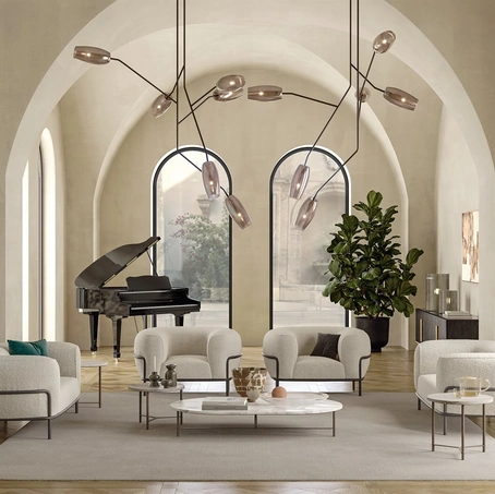 Poltrona Sophie in tessuto imbottito di Gallotti&Radice