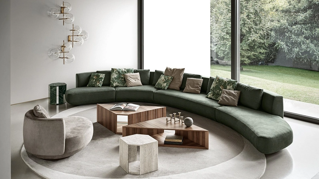 Divano modulare di design in tessuto Audrey Motion di Gallotti&Radice