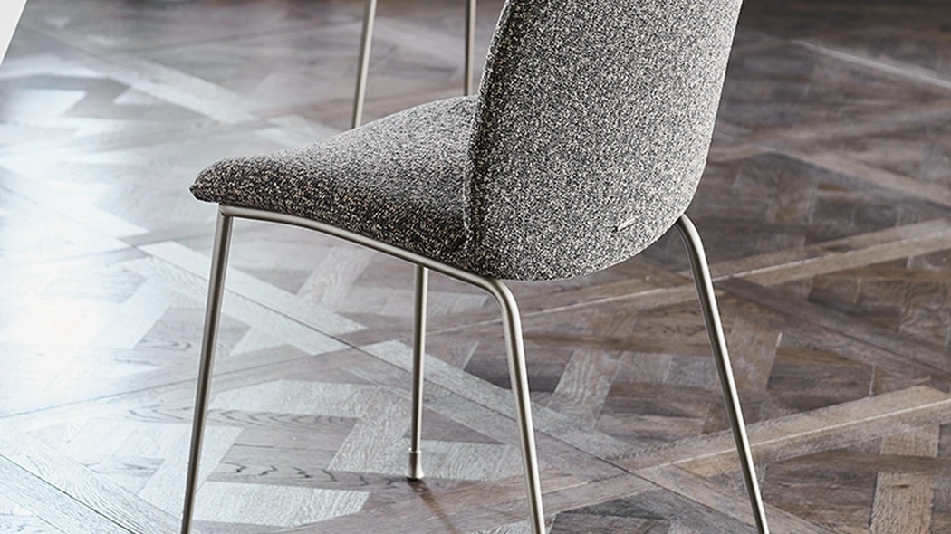 Sedia in tessuto con struttura in metallo Tina di Cattelan Italia