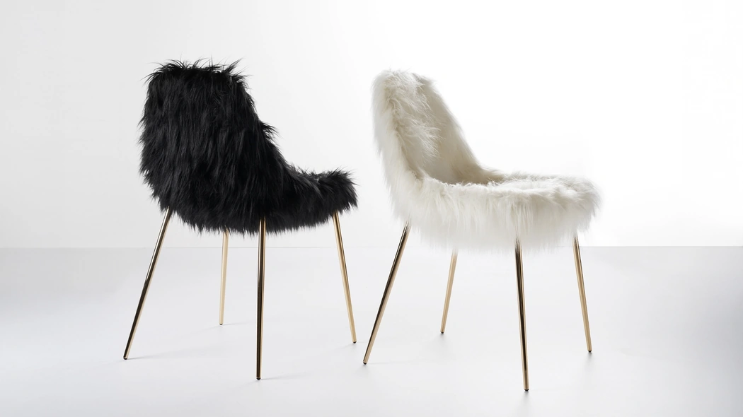 Sedia Mammamia Fur in eco pelliccia di Opinion Ciatti