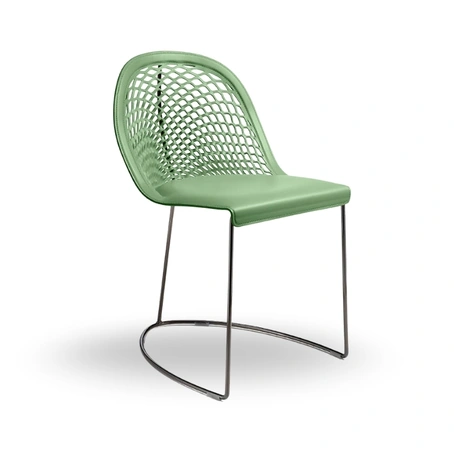 Sedia in cuoio Guapa di Midj