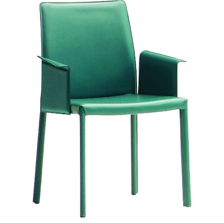 Sedia Nuvola rivestita in cuoio di Midj