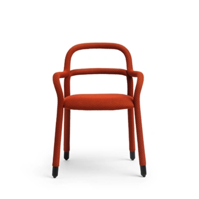 Sedia Pippi rivestita in tessuto di Midj