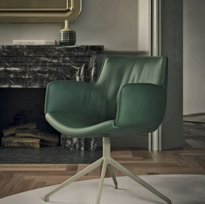 Sedia girevole Rhonda Turn di Cattelan Italia
