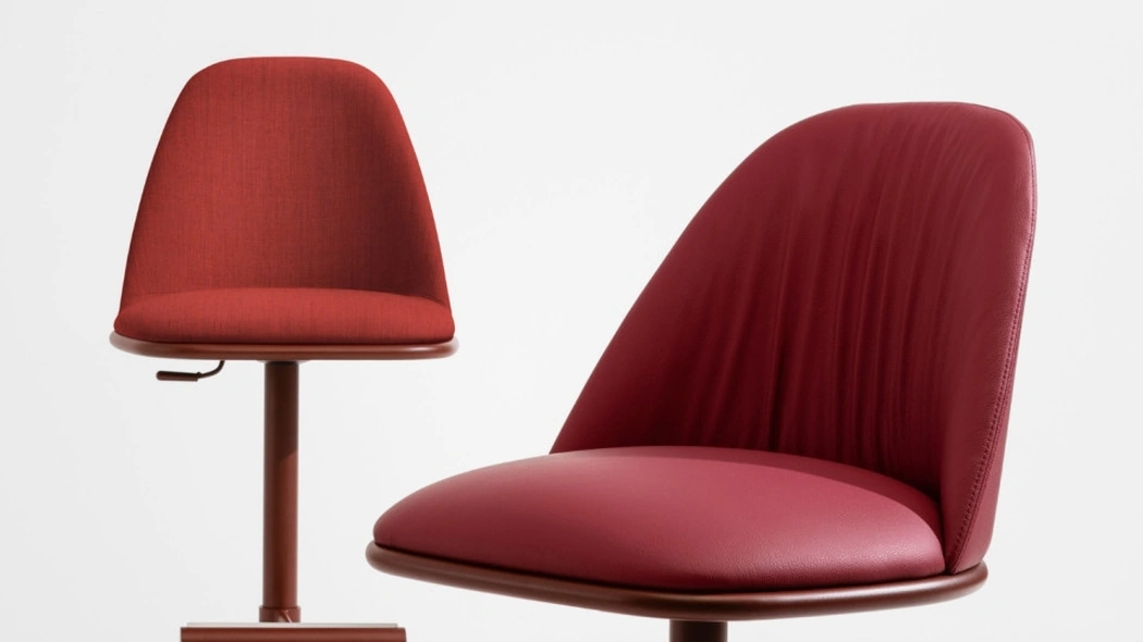 Sgabello girevole Lea Deluxe di Midj