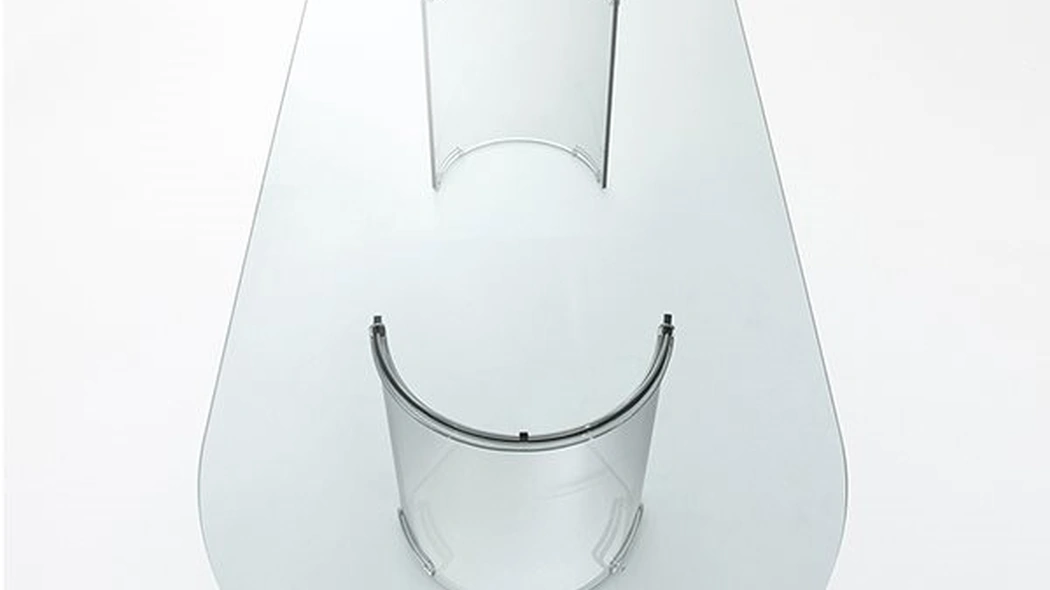 Tavolo Adam in cristallo di Gallotti&Radice