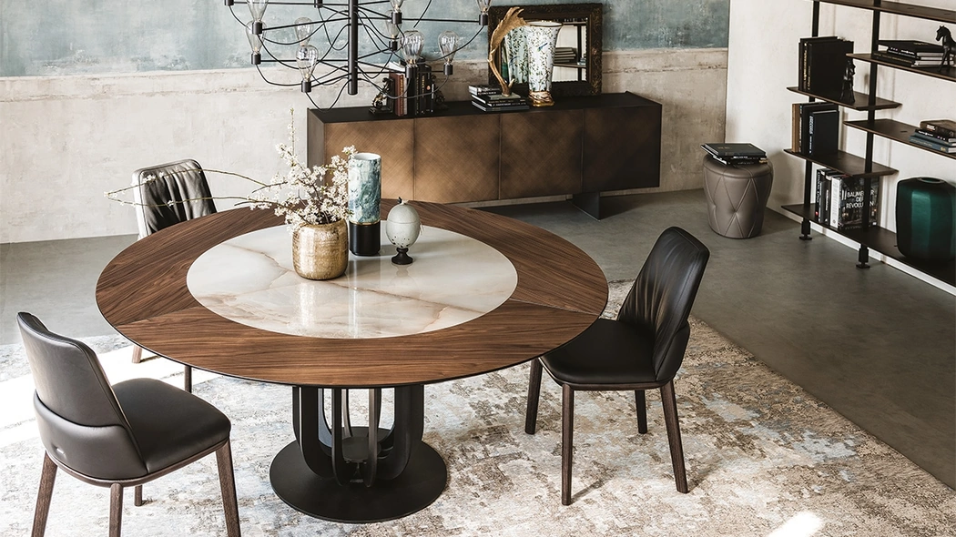 Tavolo Soho Ker-Wood in legno e ceramica di Cattelan Italia