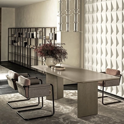 Tavolo Dolm Plus in cristallo verniciato di Gallotti&Radice