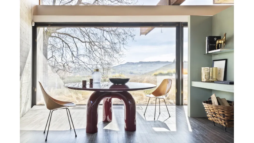 Tavolo rotondo di design Elephante di Mogg