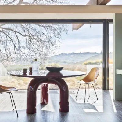 Tavolo rotondo di design Elephante di Mogg