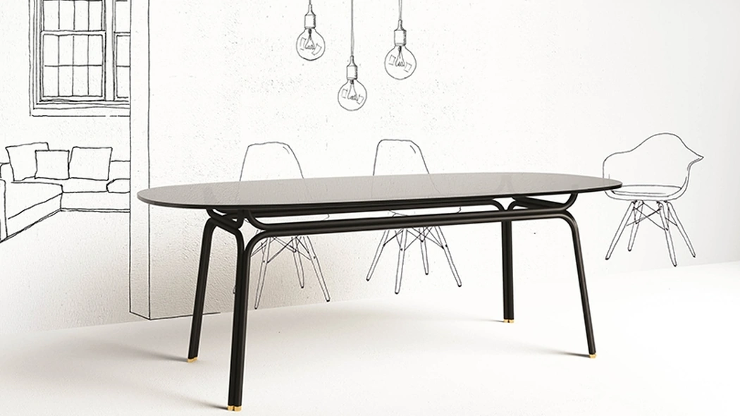 Tavolo Tubi di Minotti Italia