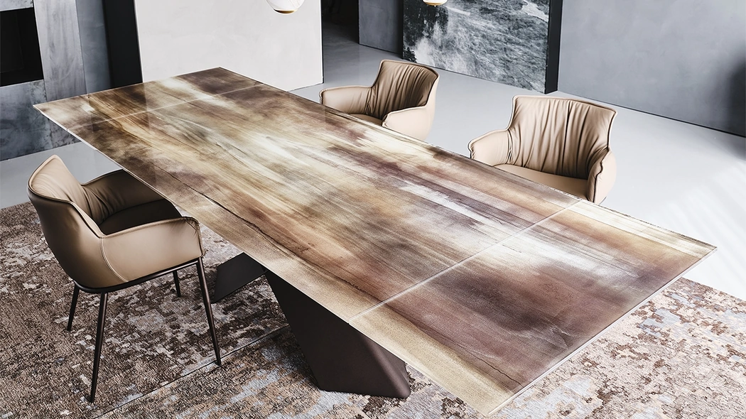 Tavolo Tyron Cristalart Drive di Cattelan Italia