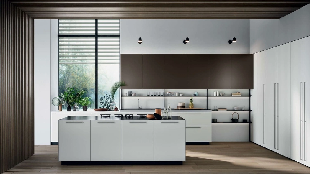 Cucina Moderna Area 22 Maniglia con isola di Dibiesse