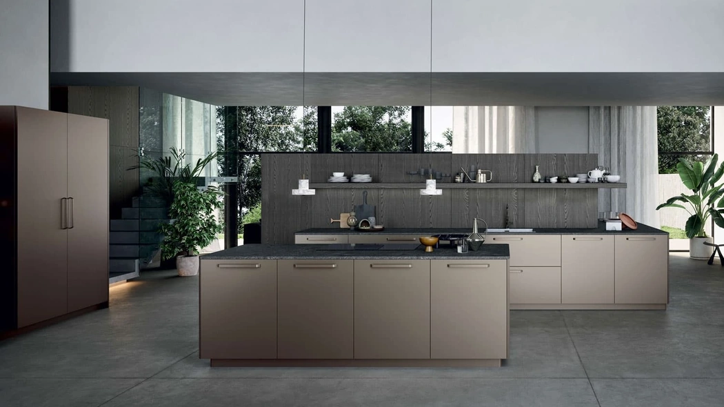 Cucina Moderna Area 22 Maniglia con isola di Dibiesse