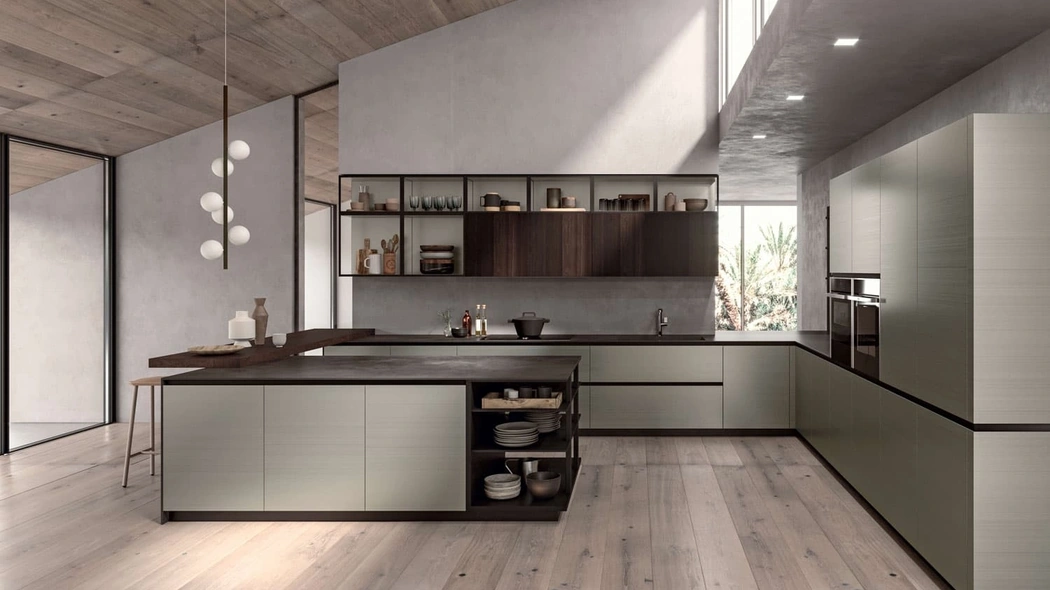 Cucina Moderna Area 22 Job con penisola di Dibiesse