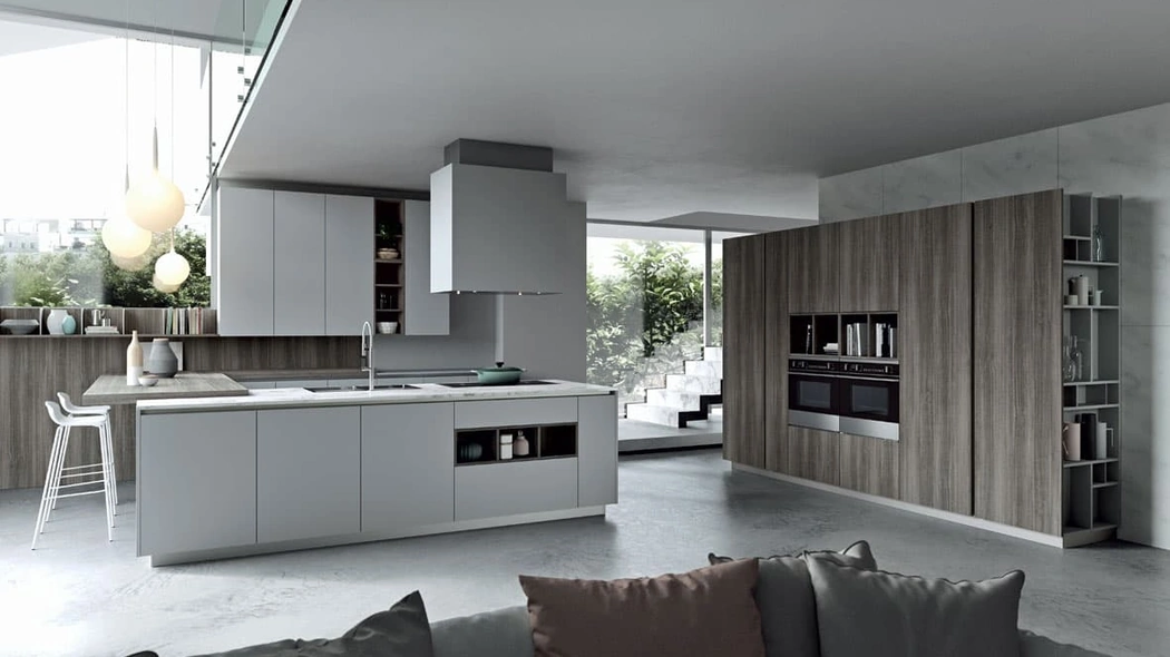 Cucina Moderna Emporio Lab con penisola di Dibiesse