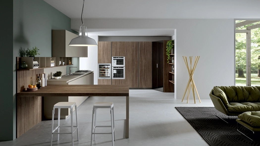 Cucina Moderna Emporio Lab con penisola di Dibiesse