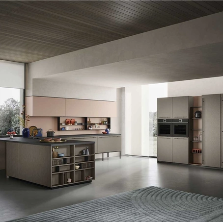 Cucina Moderna Emporio Maniglia con penisola di Dibiesse
