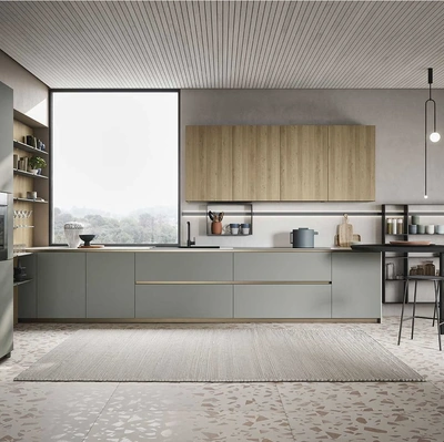 Cucina Moderna Emporio Time con penisola di Dibiesse