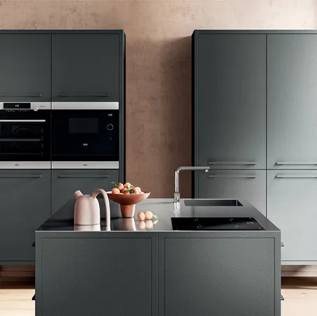 Cucina Moderne Frame Cucine 3in acciaio di Fantin