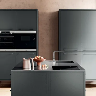 Cucina Moderne Frame Cucine 3in acciaio di Fantin