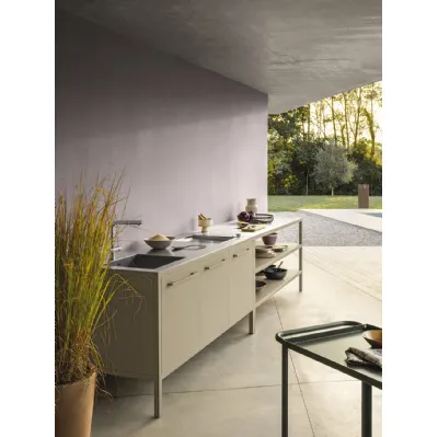 Cucina Moderne Frame Cucine Esterni in acciaio inox di Fantin