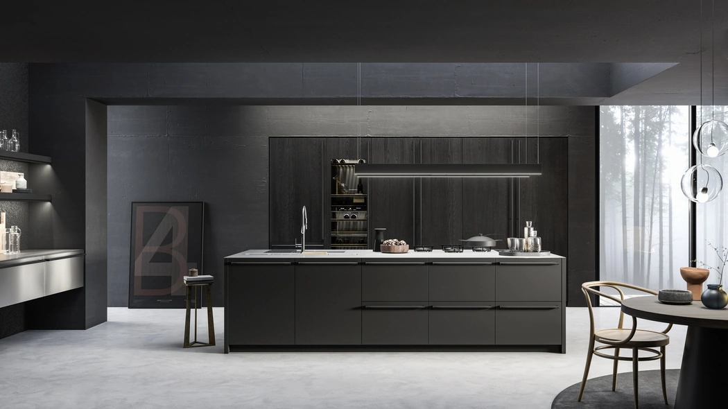 Cucina Moderna M2 Crea Nero di Meson's Cucine