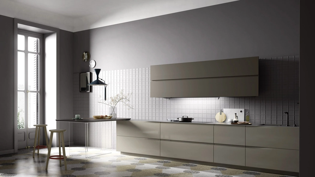 Cucina Moderna con penisola M6 Vela Visone di Meson's Cucine