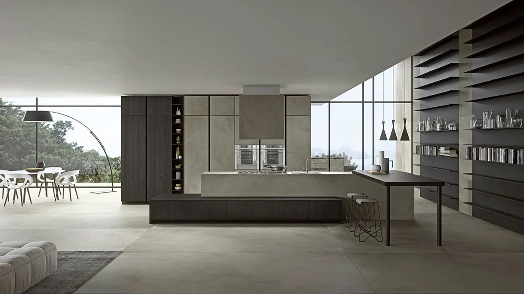 Cucina Moderna Vestimi con isola di Dibiesse