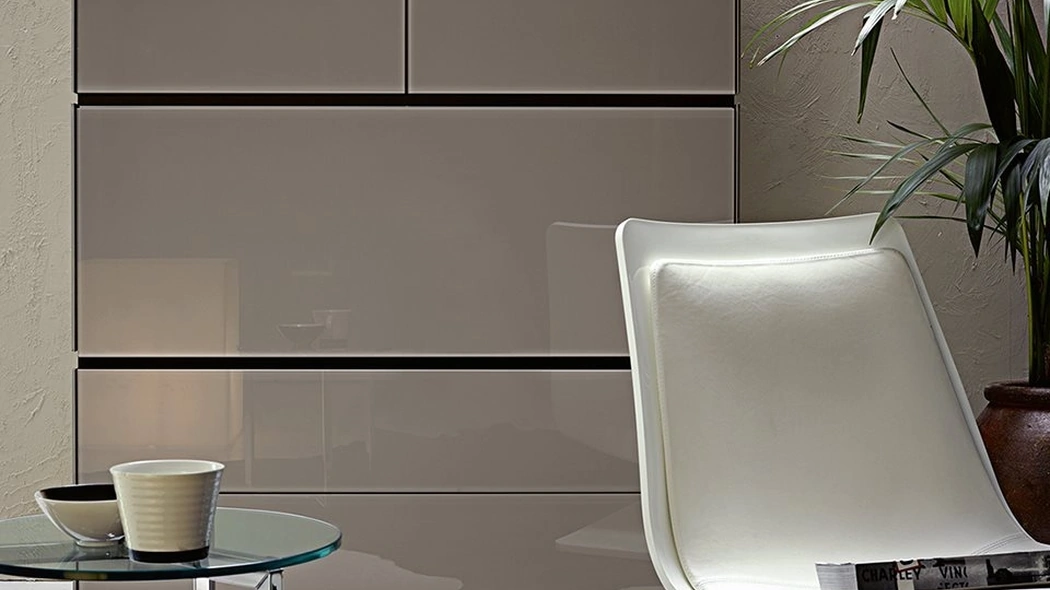 Mobile Ufficio Air Up rivestito in cristallo di Gallotti&Radice