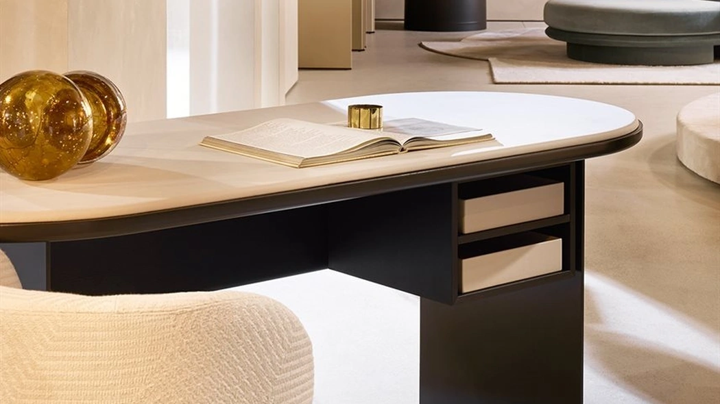 Scrivania direzionale Sensei Desk in legno laccato di Gallotti&Radice